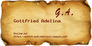 Gottfried Adelina névjegykártya